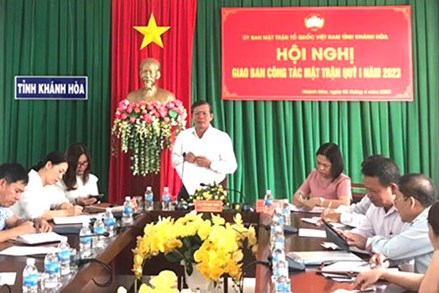 Ủy ban MTTQ Việt Nam tỉnh Khánh Hòa: Giao ban công tác Mặt trận quý I