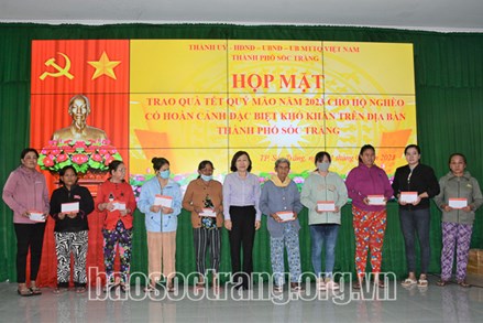 Ủy ban Mặt trận Tổ quốc Việt Nam thành phố Sóc Trăng:Tích cực thực hiện các hoạt động giảm nghèo