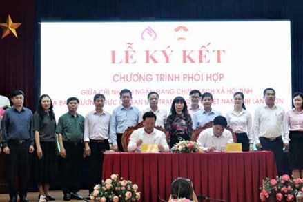 Lạng Sơn: Ban Thường trực Ủy ban MTTQ tỉnh và Chi nhánh Ngân hàng Chính sách tỉnh ký kết chương trình phối hợp