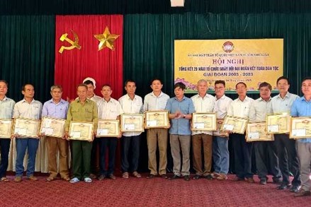 MTTQ huyện Như Xuân tổng kết 20 năm Ngày hội đại đoàn kết