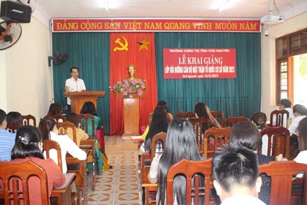 Thái Nguyên: Khai giảng lớp bồi dưỡng cán bộ Mặt trận cơ sở năm 2023
