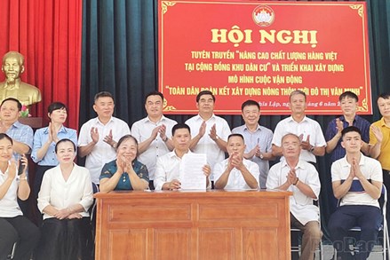 Bắc Ninh:Triển khai mô hình “Toàn dân đoàn kết xây dựng Nông thôn mới, đô thị văn minh”