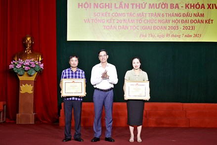 Hội nghị Ủy ban MTTQ tỉnh Phú Thọ lần thứ 13, khóa XIV