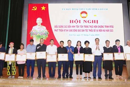 Lào Cai: Khen thưởng 50 cá nhân điển hình trong thực hiện Chương trình MTQG 1719