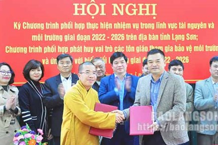 Các tổ chức tôn giáo tỉnh Lạng Sơn góp sức bảo vệ môi trường