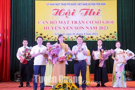 Yên Sơn (Tuyên Quang) tổ chức Hội thi cán bộ Mặt trận cơ sở giỏi năm 2023