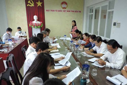 Bến Tre: Chuẩn bị công tác tổ chức Đại hội MTTQ Việt Nam các cấp nhiệm kỳ 2024 - 2029