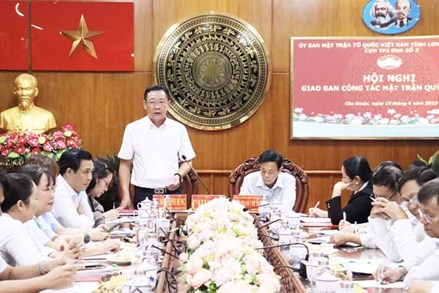 Ủy ban MTTQ Việt Nam tỉnh Long An giao ban quí III năm 2023