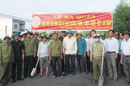 Cựu chiến binh huyện Tân Phước: Chung tay bảo vệ môi trường