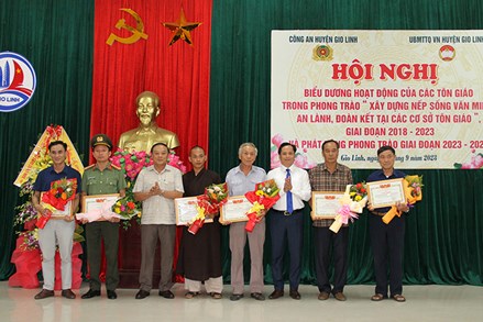 Huyện Gio Linh đẩy mạnh phong trào “Xây dựng nếp sống văn minh, an lành, đoàn kết tại các cơ sở tôn giáo”