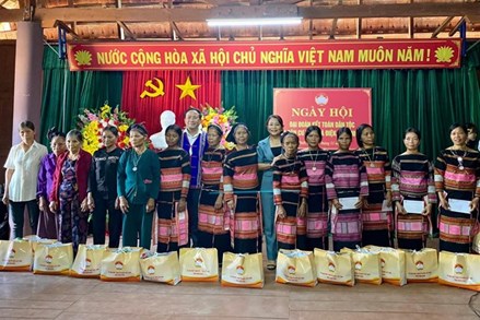 Bình Định: Tổ chức Ngày hội Đại đoàn kết điểm cấp tỉnh tại khu dân cư thôn Tà Điệk