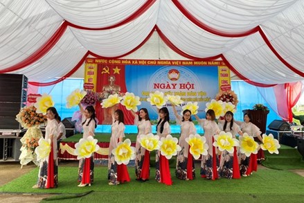 Quảng Trị: Khu dân cư đầu tiên tại huyện Triệu Phong tổ chức Ngày hội đại đoàn kết năm 2023
