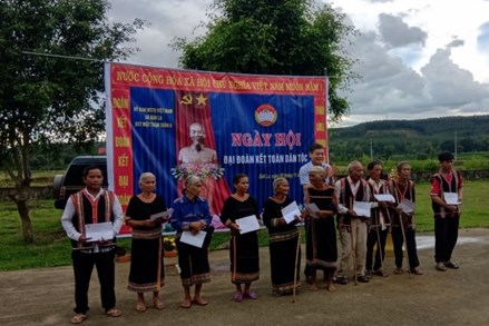 Ngày hội Đại đoàn kết toàn dân tộc tại thôn 9, xã Đăk La, huyện Đăk Hà, tỉnh Kon Tum