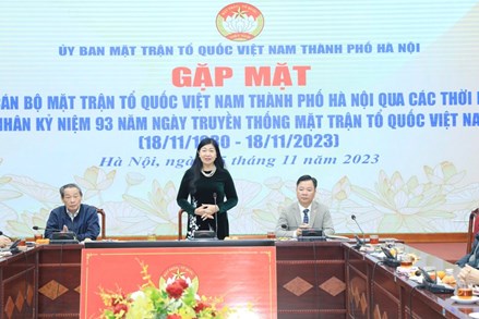 Ủy ban MTTQ Việt Nam TP Hà Nội tổ chức gặp mặt cán bộ qua các thời kỳ 
