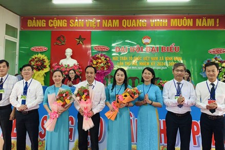 Quảng Ngãi: Ủy ban MTTQ Việt Nam xã Bình Minh tổ chức Đại hội điểm nhiệm kỳ 2024 -2029