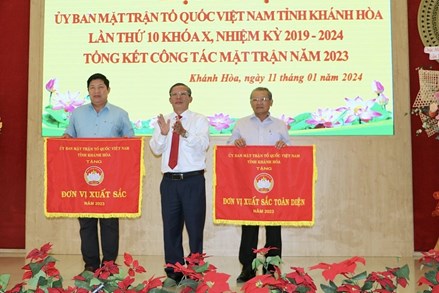 Khánh Hòa: Tổng kết công tác Mặt trận năm 2023 và triển khai nhiệm vụ trọng tâm 2024