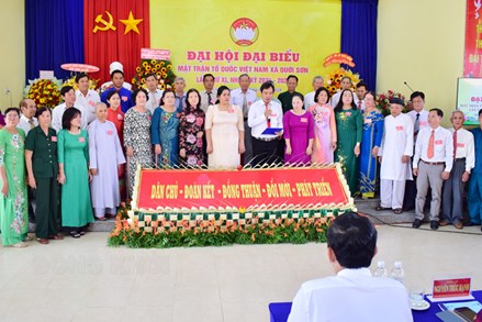 Bến Tre: Đại hội đại biểu MTTQ Việt Nam xã Quới Sơn nhiệm kỳ 2024 - 2029