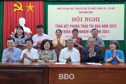 Bình Định: Khối thi đua Mặt trận và các tổ chức chính trị - xã hội tỉnh triển khai nhiệm vụ năm 2024