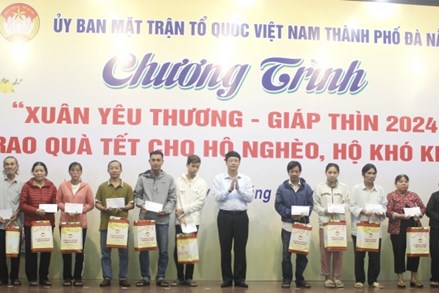 Ủy ban MTTQ TP Đà Nẵng tổ chức chương trình “Xuân yêu thương – Giáp Thìn năm 2024”
