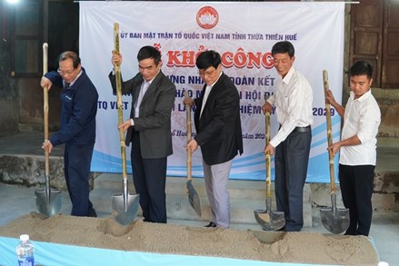 Ủy ban MTTQ tỉnh Thừa Thiên Huế khởi công xây dựng Nhà Đại đoàn kết