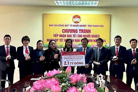 MTTQ các cấp tỉnh Thanh Hóa chăm lo cho người nghèo nhân dịp Tết Nguyên đán Giáp Thìn 2024