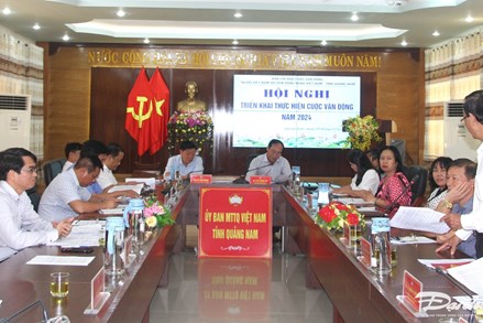 Ủy ban MTTQ tỉnh Quảng Nam triển khai cuộc vận động Người Việt Nam ưu tiên dùng hàng Việt Nam năm 2024