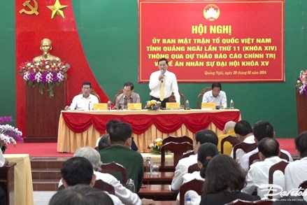 Quảng Ngãi: Thông qua Đề án nhân sự Ủy ban MTTQ Việt Nam tỉnh khóa XV