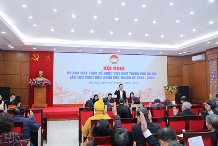 Hội nghị Ủy ban MTTQ Việt Nam thành phố Hà Nội lần thứ 14, khóa XVII, nhiệm kỳ 2019-2024