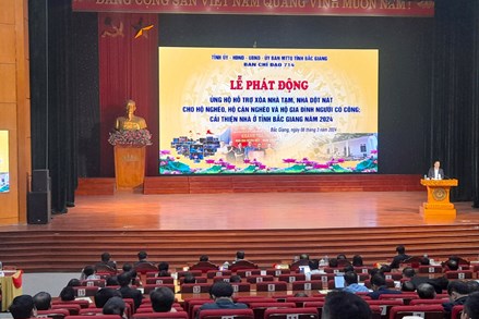 Bắc Giang phát động ủng hộ hỗ trợ xóa nhà tạm, nhà dột nát cho hộ nghèo