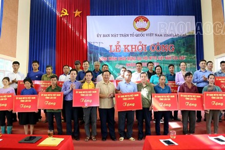 Gần 1.300 công trình, phần việc chào mừng đại hội MTTQ Việt Nam các cấp tỉnh Lào Cai