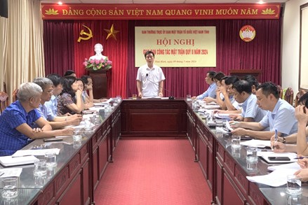 Thái Bình: Tập trung cao nhất, chuẩn bị chu đáo tổ chức thành công Đại hội đại biểu Mặt trận Tổ quốc Việt Nam tỉnh nhiệm kỳ 2024 - 2029