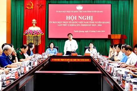 Tuyên Quang: Góp ý kiến vào dự thảo văn kiện, nhân sự Đại hội đại biểu MTTQ Việt Nam tỉnh lần thứ XV