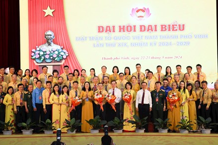 Nghệ An: Đại hội đại biểu MTTQ TP Vinh khóa XIX (nhiệm kỳ 2024-2029)