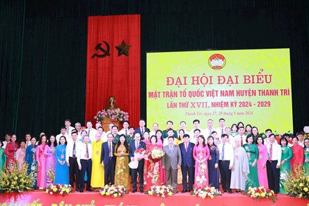 TP Hà Nội: Đại hội đại biểu Mặt trận Tổ quốc Việt Nam huyện Thanh Trì lần thứ XVII, nhiệm kỳ 2024-2029.