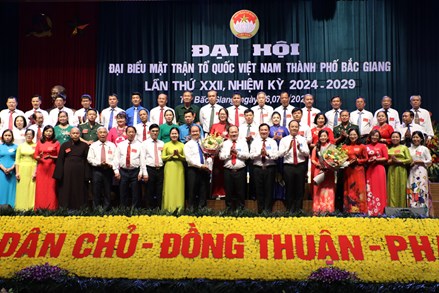 Bắc Giang: Ủy ban MTTQ TP Bắc Giang đề ra 6 chương trình hành động trong nhiệm kỳ mới