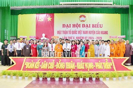 Trà Vinh: Đại hội đại biểu MTTQ huyện Cầu Ngang lần thứ X, nhiệm kỳ 2024 - 2029