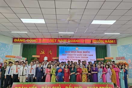 Long An: Đại hội đại biểu MTTQ Việt Nam huyện Châu Thành lần thứ X, nhiệm kỳ 2024 - 2029