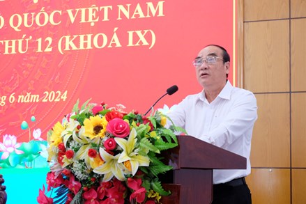 Hội nghị UBMTTQ Việt Nam tỉnh Long An lần thứ 12 (khóa IX) nhiệm kỳ 2019-2024