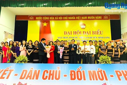 Quảng Ngãi: Đại hội đại biểu MTTQ Việt Nam huyện Minh Long lần thứ XIX