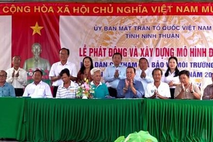 Ninh Thuận: Xây dựng mô hình điểm ‘Khu dân cư tham gia bảo vệ môi trường và thích ứng với biến đổi khí hậu’ năm 2024