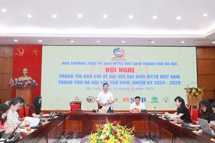 Hơn 600 đại biểu sẽ tham dự Đại hội đại biểu Mặt trận Tổ quốc TP Hà Nội