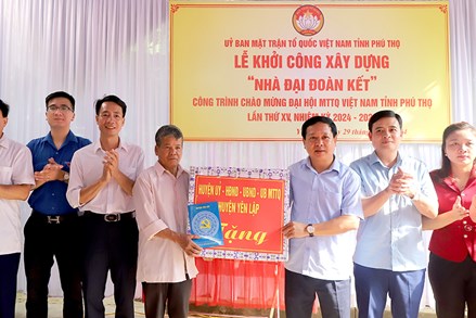 MTTQ các cấp huyên Yên Lập chung tay xóa nhà tạm