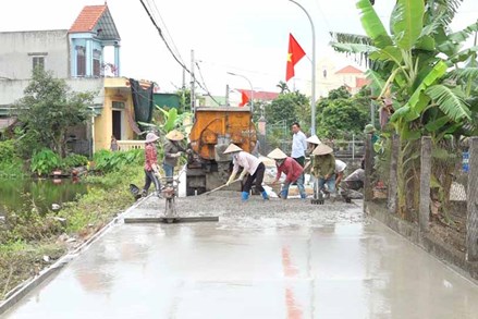 Mặt trận Tổ quốc Xuân Trường vận động nhân dân xây dựng nông thôn mới nâng cao, kiểu mẫu