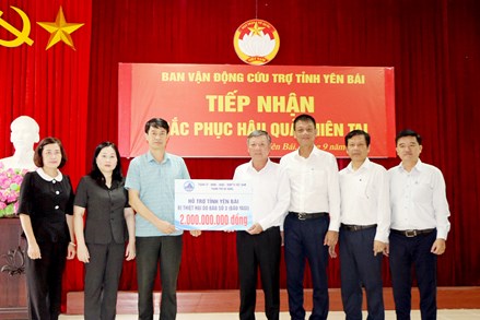 Thành phố Đà Nẵng hỗ trợ tỉnh Yên Bái 2 tỷ đồng khắc phục hậu quả bão số 3