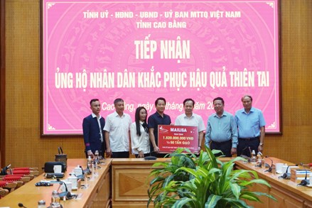 Cao Bằng: Tiếp nhận ủng hộ nhân dân khắc phục hậu quả thiên tai của hệ thống Thẩm mỹ viện Mailisa