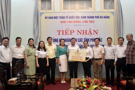 Đà Nẵng: Tiếp nhận trên 28 tỷ đồng ủng hộ các tỉnh phía Bắc khắc phục hậu quả bão số 3