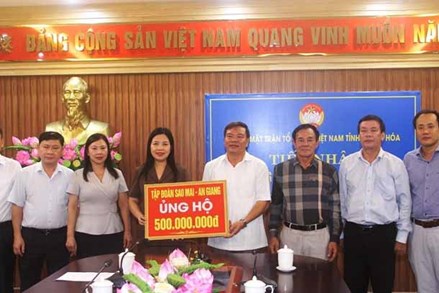 Ủy ban MTTQ tỉnh Thanh Hóa tiếp nhận ủng hộ đồng bào bị thiệt hại do bão số 3