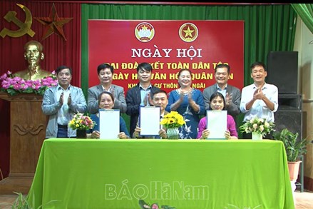 Thôn Hòa Ngãi tổ chức Ngày hội Đại đoàn kết toàn dân tộc