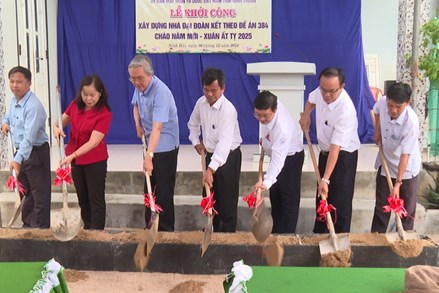 Ninh Thuận: Khởi công xây dựng 5 căn nhà Đại Đàn Kết theo đề án 384