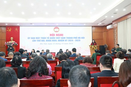 Hội nghị Ủy ban Mặt trận Tổ quốc Việt Nam thành phố Hà Nội lần thứ hai, khóa XVIII, nhiệm kỳ 2024-2029